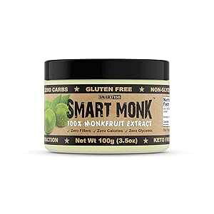 3.5 IXAX}[gN - 100% Nt[cGLXA񌌓A[J[Asgp̃Nt[cÖ (100g) Smart138 3.5 Ounce, Smart Monk - 100% Monkfruit Extract, Non-Glycemic, Zero Calorie, Suga