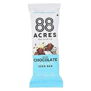 88G[J[A_[N`R[gV[\gV[ho[A1.6IX 88 Acres, Dark Chocolate Sea Salt Seed Bar, 1.6 Ounce