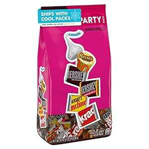 Hershey Miniatures A\[g`R[gnEBLfBo[AʕA35 IX̃oNp[eB[pbN HERSHEY'S Hershey Miniatures Assorted Chocolate Halloween Candy Bars, Individually Wrapped, 35 oz Bulk P