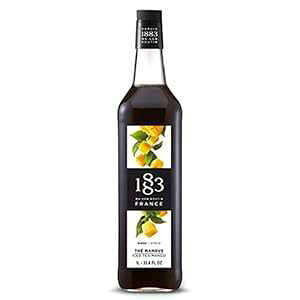 1883 ] [^ - ACXeB[ }S[ Vbv - tX - KXr 1 bg (33.8 IX) 1883 Maison Routin - Iced Tea Mango Syrup - Made in France - Glass Bottle 1 Liter (33.8 ounces)