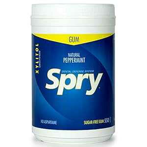 Spry Fresh VRyp[~gKAVRLVg[`[CKA550  (3 pbN) Spry Fresh Natural Peppermint Gum, Natural Xylitol Chewing Gum, 550 Count (3 Pack)