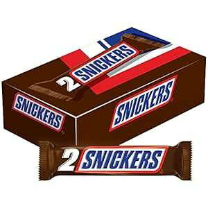 XjbJ[Y VFAOTCY `R[gLfB[o[ 3.29IXo[ 24{bNX SNICKERS Sharing Size Chocolate Candy Bars 3.29-Ounce Bar 24-Count Box