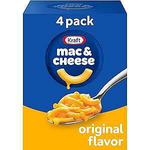 Kraft Mac & Cheese Kraft Original Macaroni & Cheese Dinner (4 ct Pack, 7.25 oz Boxes)