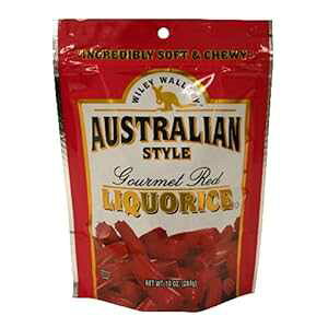 C[ r[ O I[XgA X^C RCX O bh RXA10 IX (8 pbN) Wiley Wallaby Gourmet Australian Style Liquorice Gourmet Red Liquorice, 10-Ounce (Pack of 8)