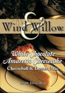Wind and Willow zCg`R[g A}bg `[YP[L `[Y{[ & fU[g ~bNX - 3.2 IX (4 pbN) Wind & Willow Wind and Willow White Chocolate Amaretto Cheesecake Cheeseball & Dessert Mix - 3.2 
