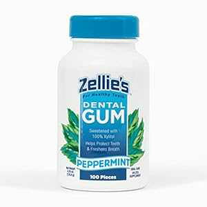 [[Y 100% LVg[ VK[t[ yp[~g `[CK yp[~gt[o[ (100ct) Zellies Zellie's 100% Xylitol Sugar Free Peppermint Chewing Gum Peppermint Flavor (100 ct)