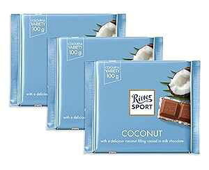 ���b�^�[ �X�|�[�c �R�R�X / �R�R�i�b�c (�o�[ 3 �{ �e 100g) - �h�C�c�Y�V�N Ritter Sport Kokos / coconut (3 Bars each 100g) - fresh from Germany