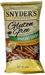 Snyder's of Hanover Oet[ I[i` vbcF nj[}X^[hƃIjIXeBbN 8IX [2pbN] Snyder's of Hanover Gluten Free All Natural Pretzel Honey Mustard and Onion Sticks 8oz [2 P