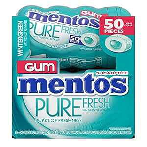 gX LVg[sAtbVVK[t[`[CKAzf[LfBAoNAEB^[O[A50i6pbNj Mentos Pure Fresh Sugar-Free Chewing Gum with Xylitol