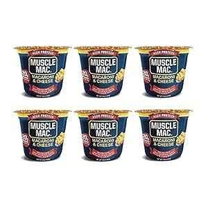 }bX}bN nCveC }Jj`[Y dqWJbv 6Jbv Muscle Mac High Protein Macaroni & Cheese Microwave Cup, 6 cups