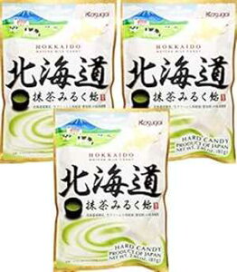 kC~NA (2.85IX) (3pbN) Kasugai Hokkaido Matcha Milk Ame (2.85oz) (3pack)