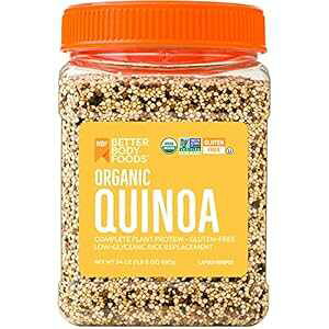 BetterBody Foods I[KjbN LkAAr[KASA^pNAOet[AOZ~bNCX֕iA24 IX BetterBody Foods Organic Quinoa, Vegan, Complete plant protein, gluten free low, 