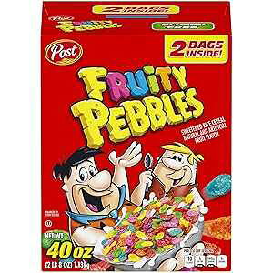 �t���[�e�B�[ �y�u���Y �t���[�e�B�[ �y�u���Y �|�X�g 40 �I���X�A40 �I���X Fruity Pebbles Fruity Pebbles Post 40 oz, 40 oz