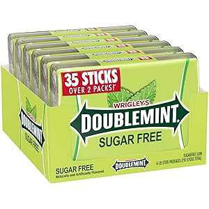 ダブルミントガム 35 スティック シュガーフリー メガパック 4.7 オンス - 6 個パック DOUBLEMINT Gum 35 stick SugarFree MegaPack 4.7 oz -Pack of 6