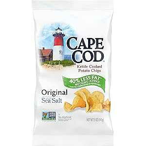 Cape Cod Potato Chips, Potato Chips Reduced Fat, 5 Ounce