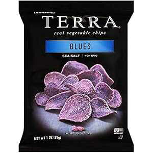 Terra ؃`bvXATc}CAYA1.2 IX (24) Terra Vegetable Chips, Sweet Potato, No Salt Added, 1.2 oz. (Pack of 24)