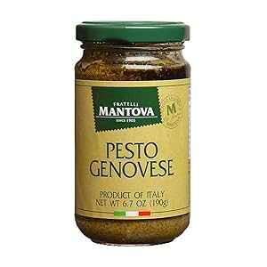 Mantova C^ÃyXgWFmx[[A6.5 IX{g (4 pbN) Mantova Italian Pesto Genovese, 6.5-Ounce Bottles (Pack of 4)