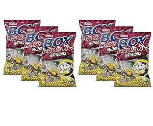 Boy Bawang Cornick�A�o�[�x�L���[ - �T�N�T�N���������O���e���t���[�R�[���i�b�c (6 �p�b�N�A���v 21.24 �I���X) KSK Boy Bawang Cornick, Barbeque - Crispy Tasty & Gluten-Free Corn Nuts (6 Pack, Total of 21.24oz)