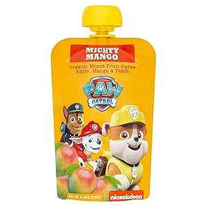 Pumpkin Tree Paw Patrol Mighty Mango Organic Mixed Fruit Squeeze Pouch, 3.5 Ounce (Pack of 10)