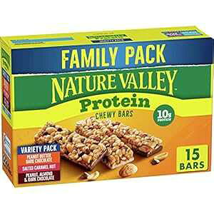 Nature Valley veC Om[o[AXibN oGeBpbNÂ݂o[A15 ct Nature Valley Protein Granola Bars, Snack Variety Pack, Chewy Bars, 15 ct