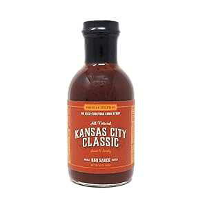 American Stockyard Organic Kansas City Classis BBQ Sauce - Made in USA - 15.5oz Bottle - Family Friendly - Handcrafted in Small Batches with All Natural Ingredients