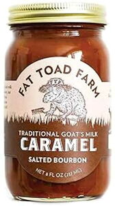 Fat Toad Farm Traditional Goat s Milk Caramel Sauce/Cajeta, Salted Bourbon, Gluten Free, 8 fl oz