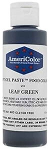Americolor �\�t�g�W�F���y�[�X�g�H�p�F�f�A4.5 �I���X�A���[�t�O??���[�� Americolor Soft Gel Paste Food Color, 4.5-Ounce, Leaf Green