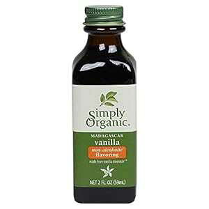 Simply Organic Vanilla Flavoring (mAR[)AFI[KjbNAr[K 2IX Simply Organic Vanilla Flavoring (non-alcoholic), Certified Organic, Vegan 2 oz