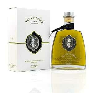 The Governor Premium Extra Virgin Olive Oil - Unfiltered, Cold-Pressed, Single Origin Lianolia - Peppery, Robust, Floral, Fruity Notes - Rich in Natural Polyphenols, Oleocanthal, Antioxidants, 500ml