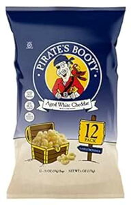 Pirate's Booty nzCg`F_[`[YptAwV[LbYXibNAOet[A0.5IX̌ʃXibNTCYobOi12pbNj Pirate's Booty Aged White Cheddar Cheese Puffs, Healthy Kids 