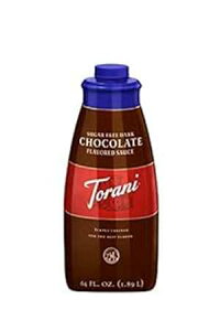 Torani �V���K�[�t���[�\�[�X�A�_�[�N�`���R���[�g�A64�I���X Torani Sugar Free Sauce, Dark Chocolate, 64 Ounces