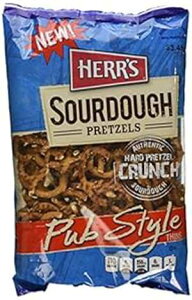 Herr's Pub X^C T[̔vbcFA12.0 IX Herr's Pub Style Sourdough Thin Pretzels, 12.0 Ounce