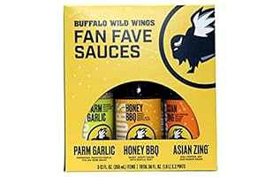 t@ɐlC̃\[XBp[K[bNAnj[o[xL[AAWAW (3) 12FLBIYB{gMtgZbg Buffalo Wild Wings Fan Fave Sauces; Parm Garlic, Honey BBQ, Asian Zing (3) 12FL. OZ. Bottles Gift S