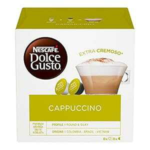 lXJtF h`FOXg Jv`[m 16 100g NescafA Dolce Gusto Nescafe Dolce Gusto Cappuccino 16 Capsules 100g