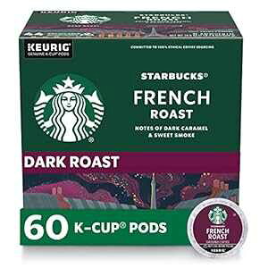 X^[obNX _[N [Xg K Jbv R[q[ |bh ? L[O u[Ypt` [Xg ? 6  (v 60 |bh) Starbucks Dark Roast K-Cup Coffee Pods French Roast for Keurig Brewers 6 boxes (60 p