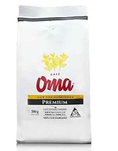Oma カフェ エクスポート ライン プレミアム ロースト アンド グラウンド コロンビア コーヒー OMA トスダド イ モリド、500G Oma cafe Export Line Premium Roast and Ground Colombian Coffee OMA Tosdado y Molido, 500G