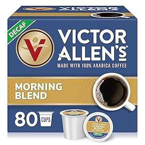 Victor Allen's R[q[ fJtF [jO uhACg [XgA80 JEgAL[O K Jbv u[pVOT[u R[q[ |bh Victor Allen's Coffee Decaf Morning Blend, Light Roas
