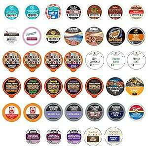 p[tFNgTv[ _[N[XgR[q[|bh oGeBpbN - L[O K JbvR[q[[J[ppbNA 40  Perfect Samplers Dark Roast Coffee Pod Variety Pack - Pack for Keurig K 