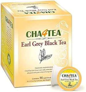 Cha4TEA L[O K Jbv u[p 36 JEg A[ OC eB[ |bh Cha4TEA 36-Count Earl Grey Tea Pods for Keurig K-Cup Brewers