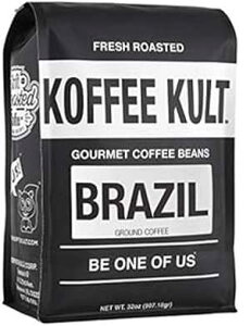 Koffee Kult uWEl[Xg VOIW OEhR[q[ (32IX OEh) Koffee Kult Brazil Artisan Roasted Single Origin Ground Coffee (32oz Ground)