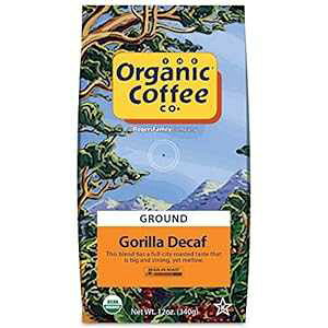 Organic Coffee Co. S fJtF OEhR[q[ 12 IX ~fBACg[Xg VRH JtFC USDA I[KjbN THE ORGANIC COFFEE CO. Organic Coffee Co. Gorilla Decaf Ground Coffee 12 O