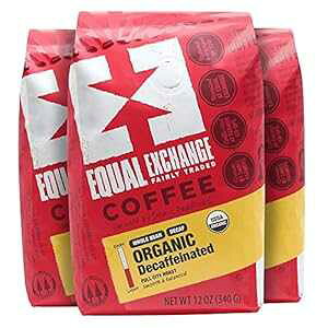 Equal Exchange I[KjbNSR[q[AfJtFA12 IXobO (3 pbN) Equal Exchange Organic Whole Bean Coffee, Decaf, 12-Ounce Bag (Pack of 3)
