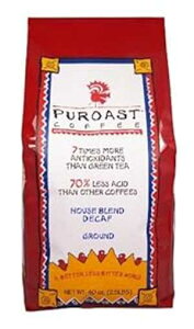 Puroast _R[q[nEX uh i` fJtF hbvOChA2.5 |h Puroast Coffee Puroast Low Acid Coffee House Blend Natural Decaf Drip Grind, 2.5-Pound Bag