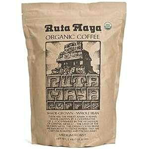 Ruta Maya I[KjbN ~fBA [Xg SR[q[ 2 JEg - 2.2 |h ꂼ Ruta Maya Organic Medium Roast Whole Bean Coffee 2 Count - 2.2 Lbs. Each