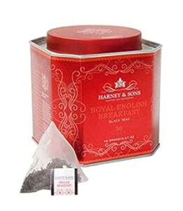 Harney & Sons gʃC eB[ uhAv[gɍœKȃTVFA2.67 IXACObV ubNt@XgA30  Harney & Sons Royal Tea Tin Blend of Black Teas, Great Present Idea Sachets, 2.67 O