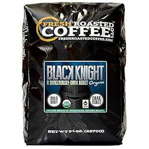Fresh Roasted Coffee LLCAubNiCgI[KjbNR[q[A_[N[XgAtFAg[hAUSDAI[KjbNASA5|h Fresh Roasted Coffee LLC, Black Knight Organic Coffee, Dark Roast, Fair Trade, 