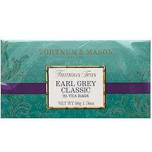 tH[giC\̉pgBA[ OC NVbN 25 JEg eB[obO (1 pbN) č Fortnum & Mason Fortnum and Mason British Tea. Earl Grey Classic 25 Count Tea Bags (1 Pack) USA