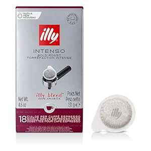 Illy ESE |bhR[q[A{[h[XgA18 |bhA4.6 IX Illy E.S.E. Pods Coffee, Bold Roast, 18 Pods, 4.6 Oz