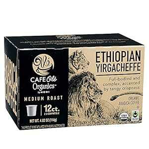JtF I[ I[KjbN G`IsA CK`FtF ~fBA [Xg VOT[u R[q[ Jbv CAFE Ole Cafe Ole Organic Ethiopian Yirgacheffe Medium Roast Single Serve Coffee Cups