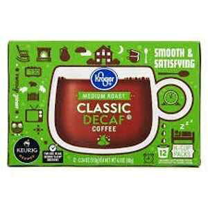 N[K[ NVbN fJtF K JbvA~fBA [Xg (2 pbN) Kroger Classic Decaf K-Cups, Medium Roast (Pack Of 2)